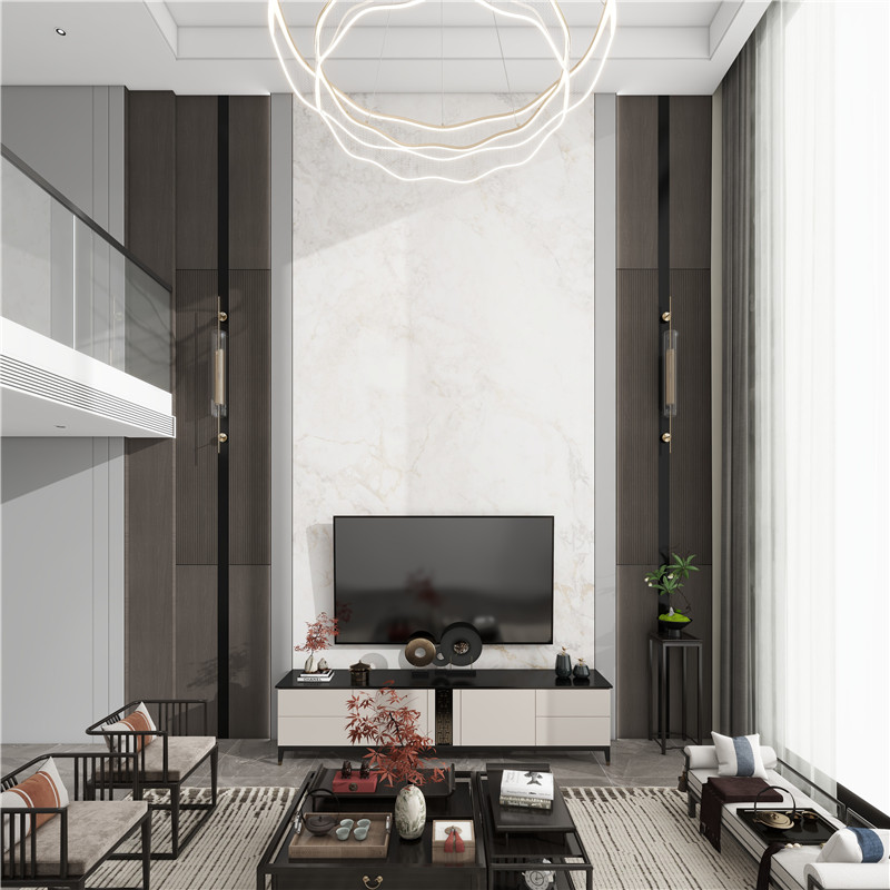 新中式別墅客廳電視背景-G1111g.jpg